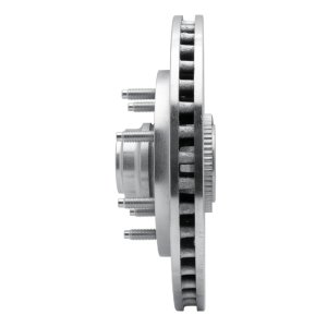 Ford F-250 Brake Rotor (1) - Front Left - R1 Concepts - Drilled & Slotted - Silver - `97-`04
